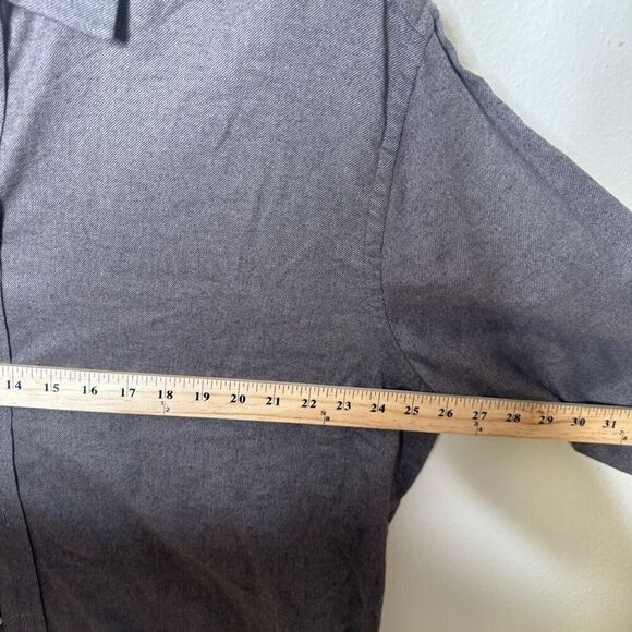 Untuckit Shirt Mens XXL Brown Button Up Flannel Long Sleeve Pocket Casual - Picture 10 of 10